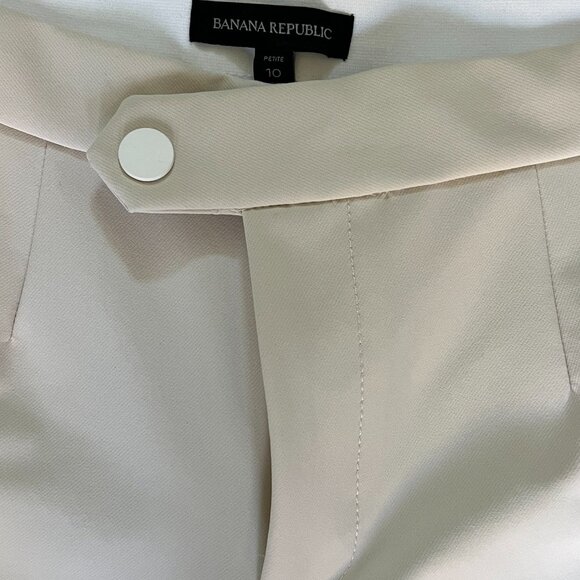Banana Republic Petite Sloan Slim Pants – Cream/Ivory – Size 10P - Picture 2 of 7